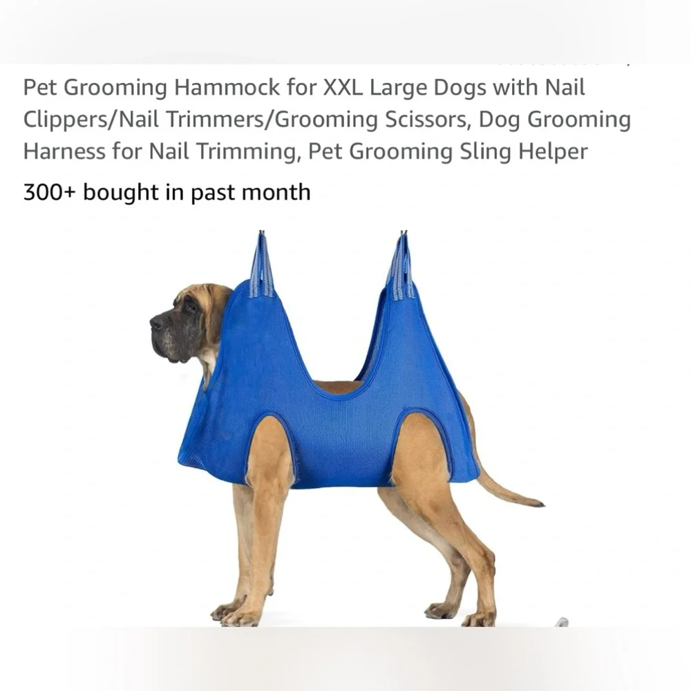 NWOT XXL Dog Hammock for Grooming & Nail Trimming (GRC)
